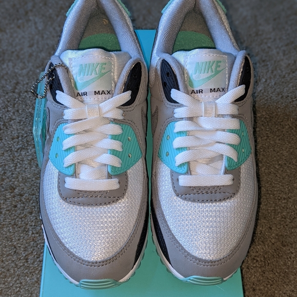 W Nike Air Max 90 Turquoise 2020 Women’s 6.5 - Picture 5 of 8